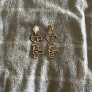 Elegant Gold 'Bride' Earrings
